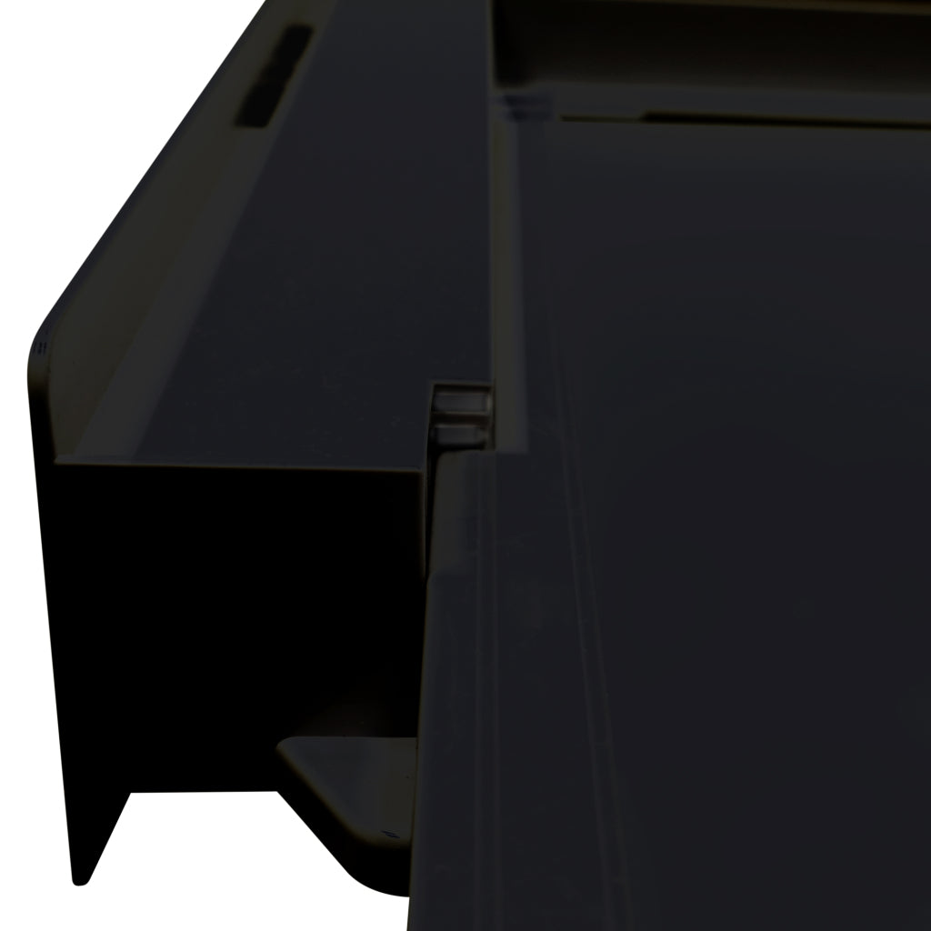 Scanpart Intermediate Frame with Worktop Black/Plastic - Ideal for Wet Rooms