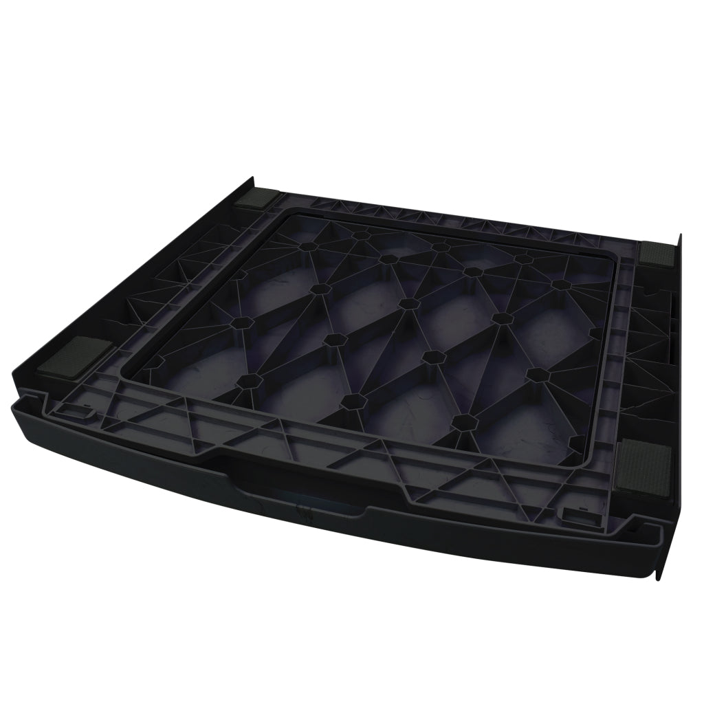 Scanpart Intermediate Frame with Worktop Black/Plastic - Ideal for Wet Rooms
