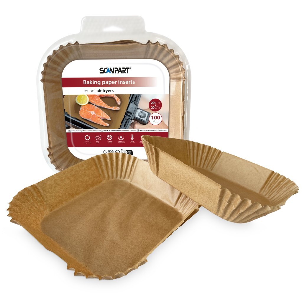 Scanpart Airfryer Paper 20x20 cm 100 Pieces