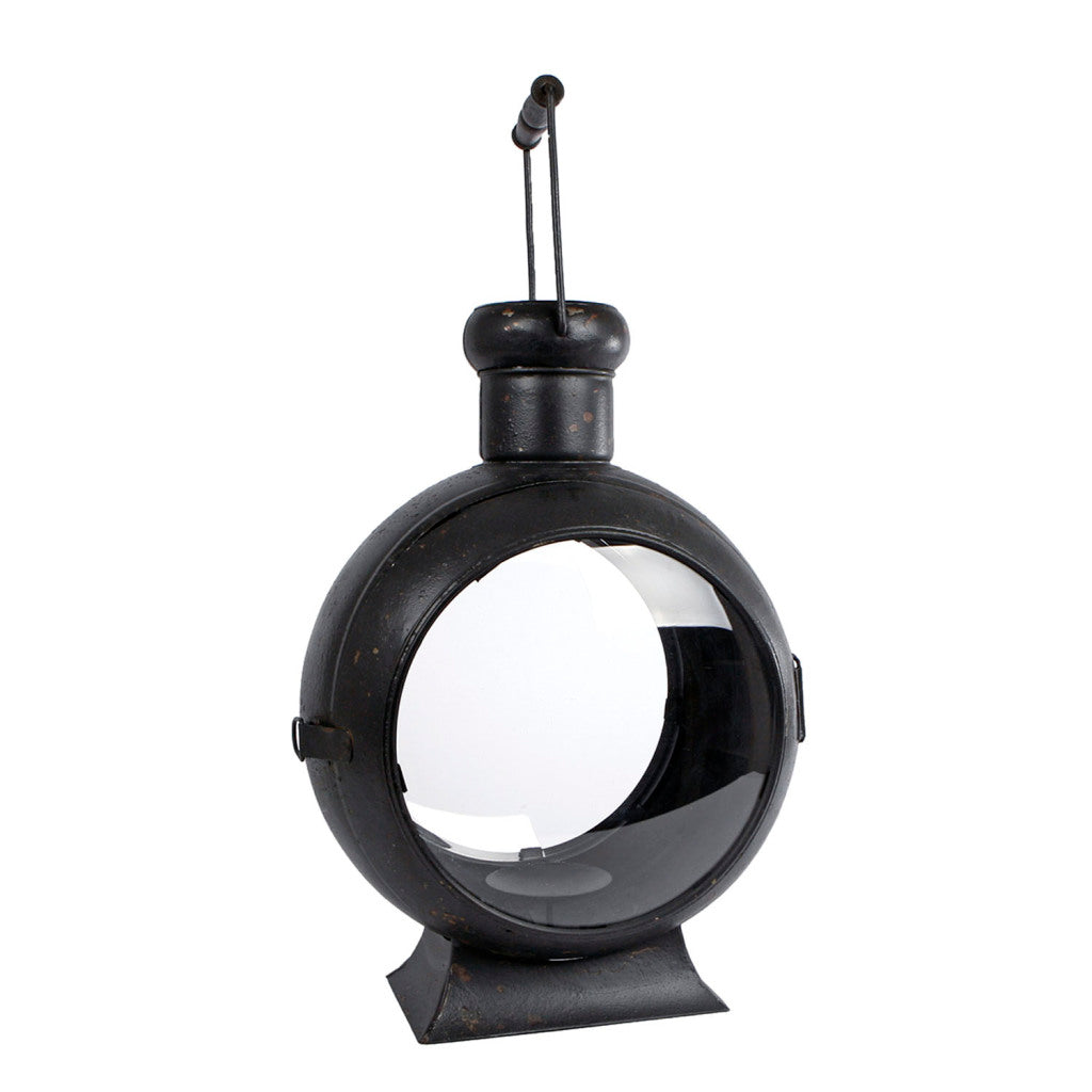 Berend Antique Lantern 33x23x46 cm Black/Glass/Metal