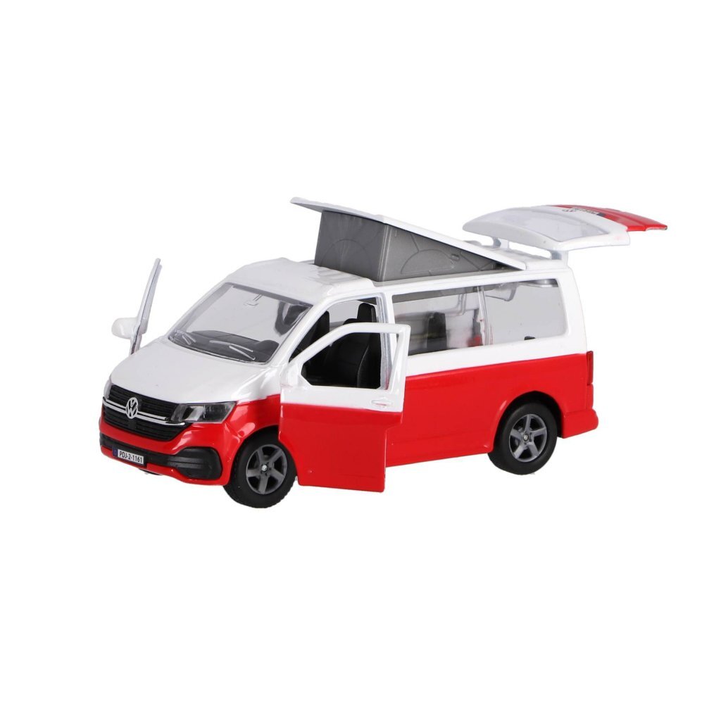 Kids Globe Traffic Volkswagen Transporter Camper - 13.5 cm - Red/White