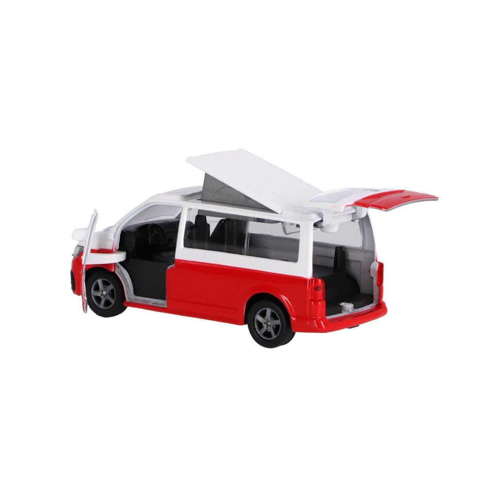 Kids Globe Traffic Volkswagen Transporter Camper - 13.5 cm - Red/White