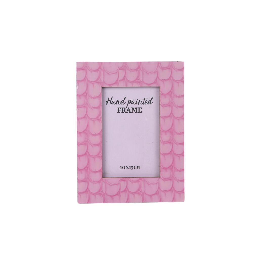 Masie Photo Frame 16x21.5x1 cm Wood/Enamel/Pink