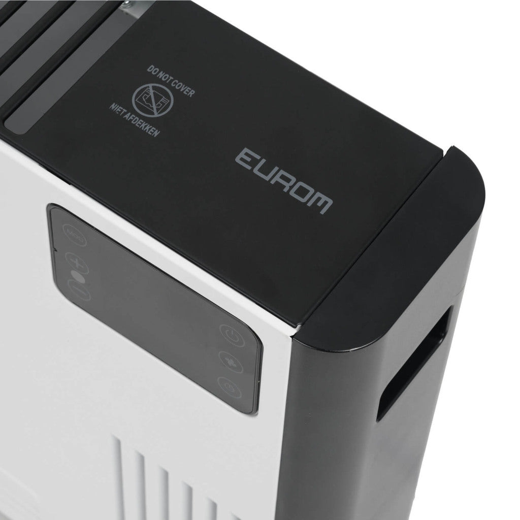 Eurom Safe-T-Convect Convector Heater 2400W - White/Black, Suitable for 90m³