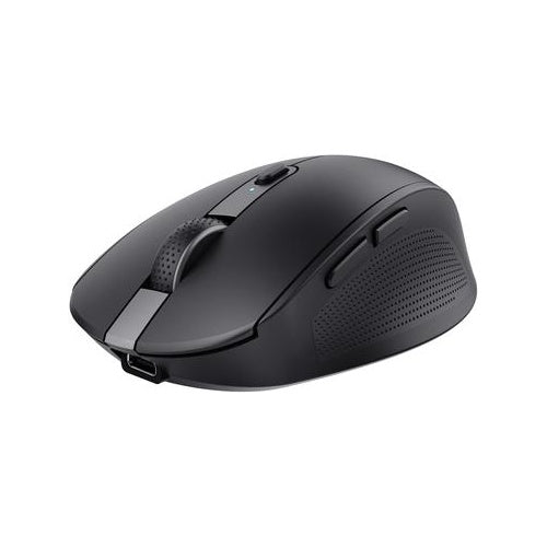 Trust Ozaa - Maus - für mehrere Geräte - Für Rechtshänder - optisch - 6 Tasten - kabellos - 2,4 GHz, Bluetooth - kabelloser Empfänger (USB) - Schwarz (24819) afbeelding 1