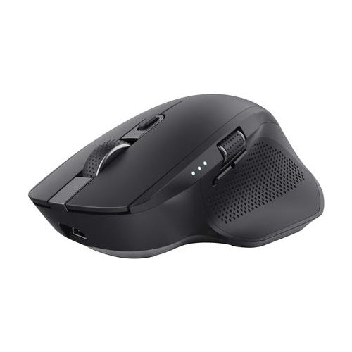 Trust Ozaa+ - Maus - für mehrere Geräte - Für Rechtshänder - optisch - 6 Tasten - kabellos - 2,4 GHz, Bluetooth - kabelloser Empfänger (USB) - Schwarz (24820) afbeelding 1