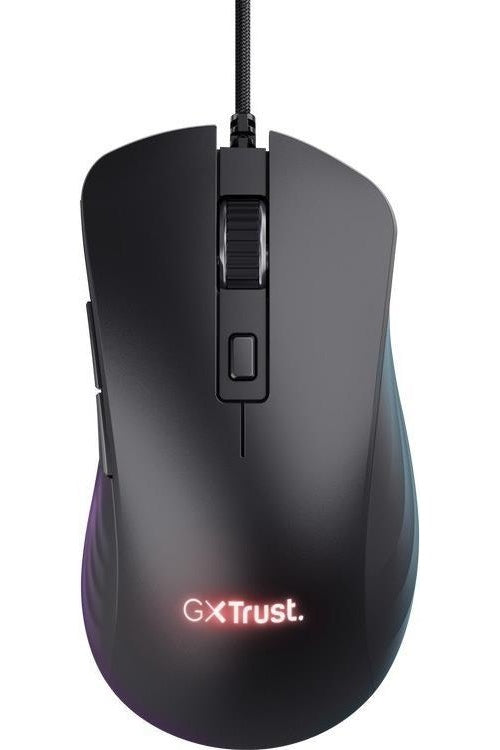 Trust GXT 924 YBAR+ - Maus - Für Rechtshänder - optisch - 6 Tasten - kabelgebunden - USB - Schwarz (24890) afbeelding 1