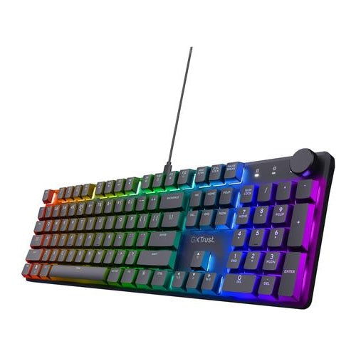 Trust GXT 866 Torix Tastatur USB QWERTZ Deutsch Schwarz (24911) afbeelding 1