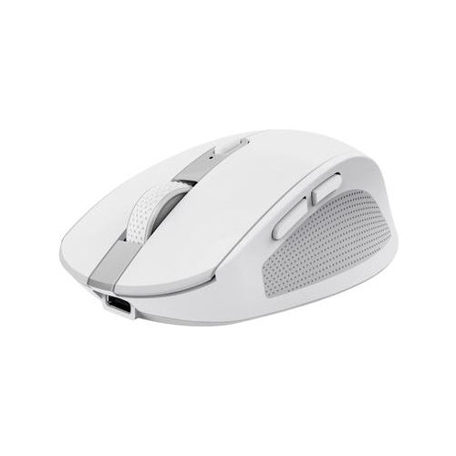 Trust Ozaa - Maus - kompakt, Multi-Gerät - Für Rechtshänder - optisch - 6 Tasten - kabellos - 2,4 GHz, Bluetooth - kabelloser Empfänger (USB) - weiß (24933) afbeelding 1