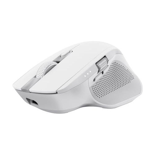 Trust Ozaa+ - Maus - für mehrere Geräte - Für Rechtshänder - optisch - 6 Tasten - kabellos - 2,4 GHz, Bluetooth - kabelloser Empfänger (USB) - weiß (24935) afbeelding 1