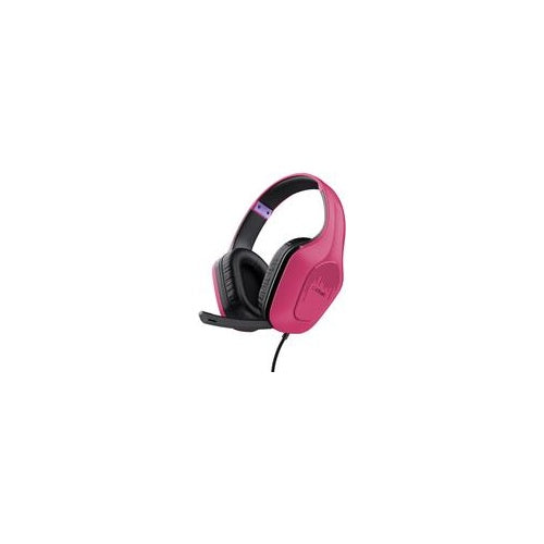 Trust GXT 415P Zirox - Headset - ohrumschließend - kabelgebunden - 3,5 mm Stecker - pink (24992) - 8713439249927 - image 1