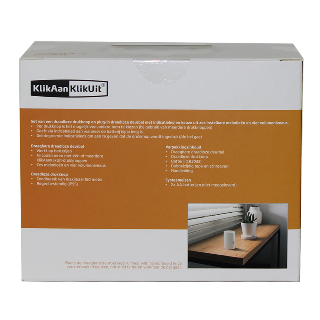 KlikAanKlikUit Kaku Doorbell and Push Button ACDb-9000