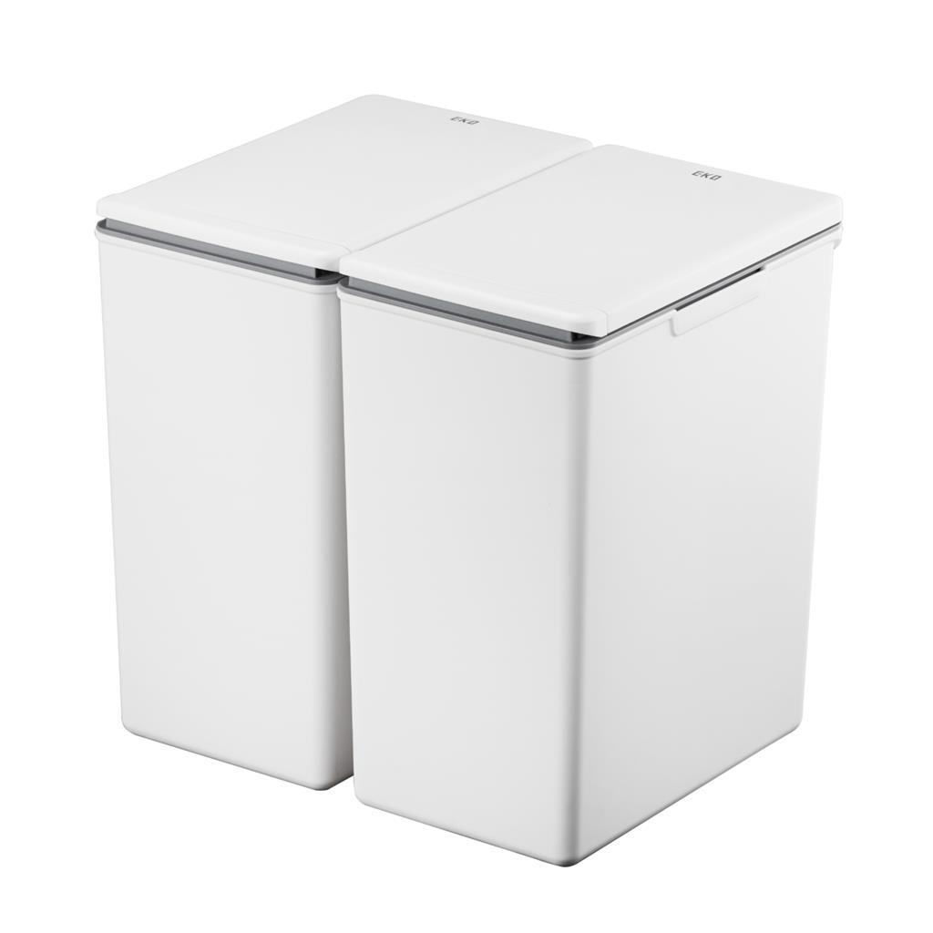 EKO Morandi Touch Trash Can 20 L White