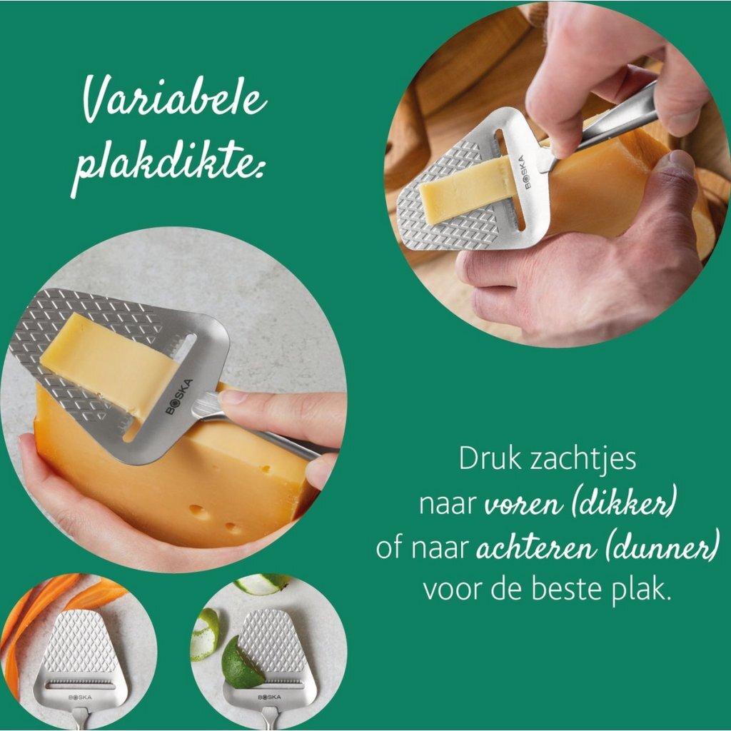 Boska Monaco Stainless Steel Cheese Slicer - Non-Stick Blade