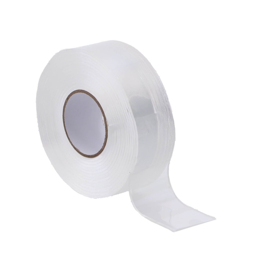 Aqua Laser Space Tape 300 cm - Double-Sided Adhesive Tape with Nano-Grip