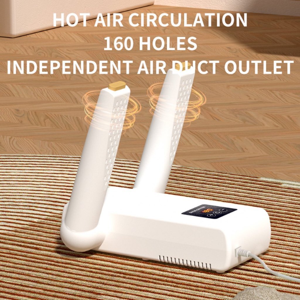 Mesa Shoe Dryer - White - 160W - Maximum Temperature 55°C - Automatic Shut-off - 1.5 m Cord