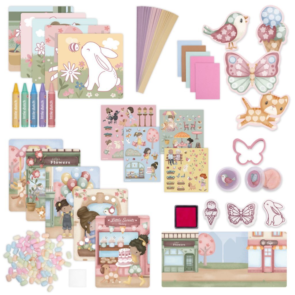Little Dutch Rosa Creativity Box XL - Craft Set for Kids 3+