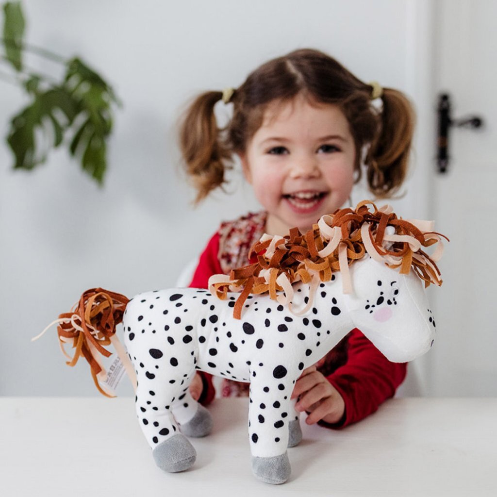 Fien and Teun Spotted Plush Horse 35 cm