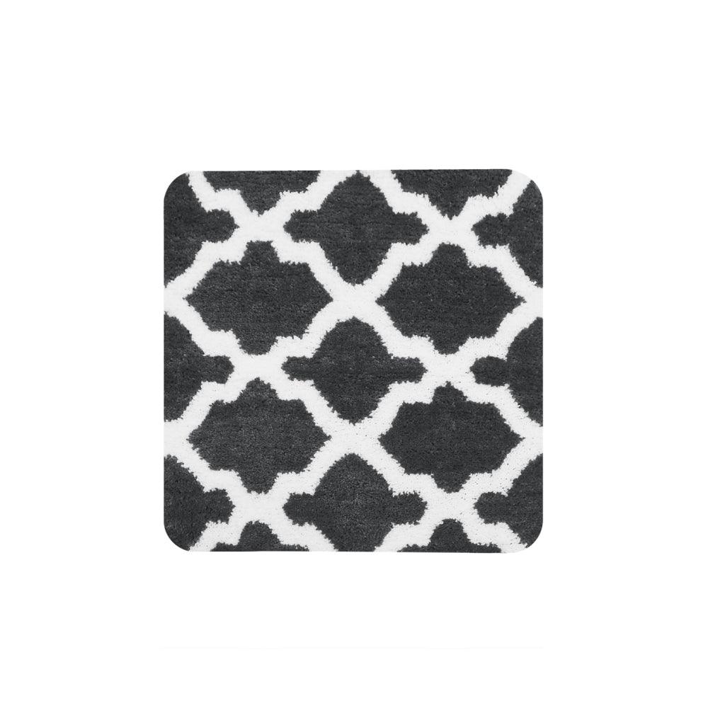 Dutch House Bidet Mat Toulon 60x60 cm Anthracite - Non-Slip Backing