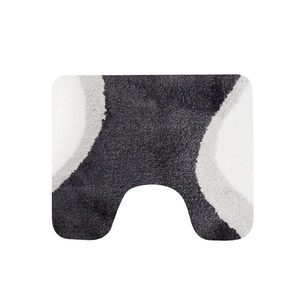 Dutch House Metz Toilet Mat 60x50 cm Grey/White