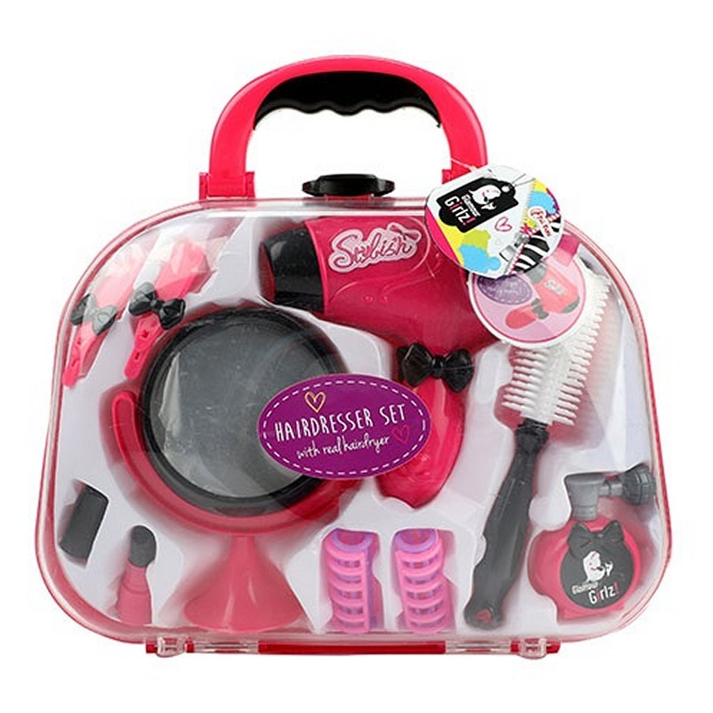 Toi-Toys Glamour Girlz! Hairdressing Set in Suitcase - Fun for Kids 6-8