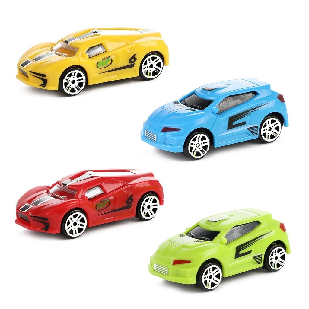 Turbo Racers Collector's Case with 4 Cars and Play Poster