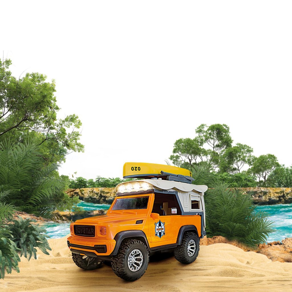 Toi-Toys VehiCool Car + Canoe + Friction + Light and Sound