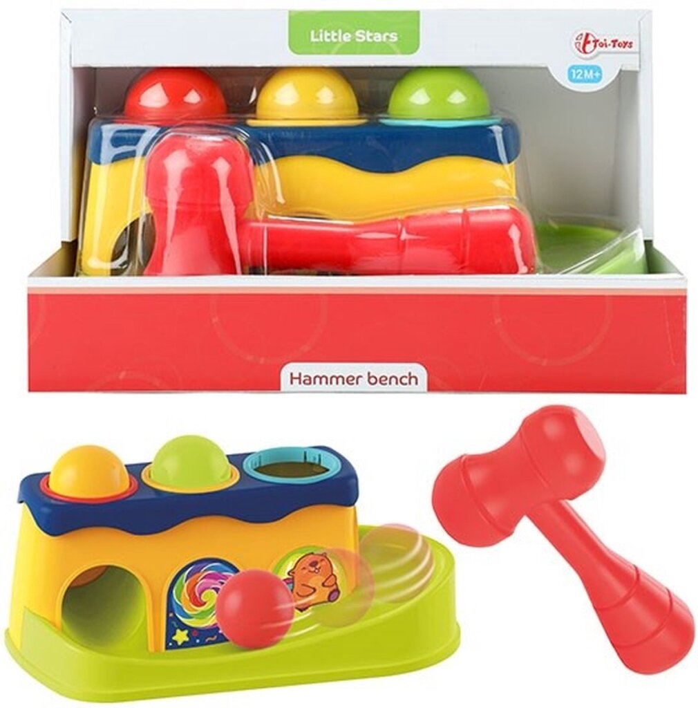 Little Stars Hammer Bench with 3 Rattle Balls
