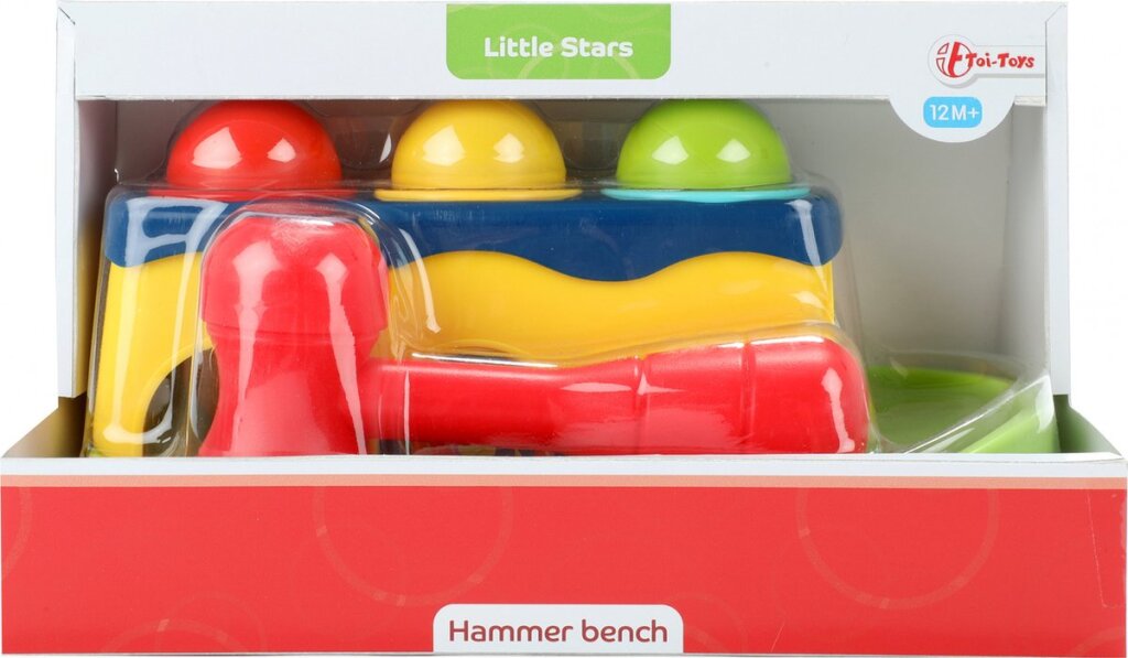 Little Stars Hammer Bench with 3 Rattle Balls