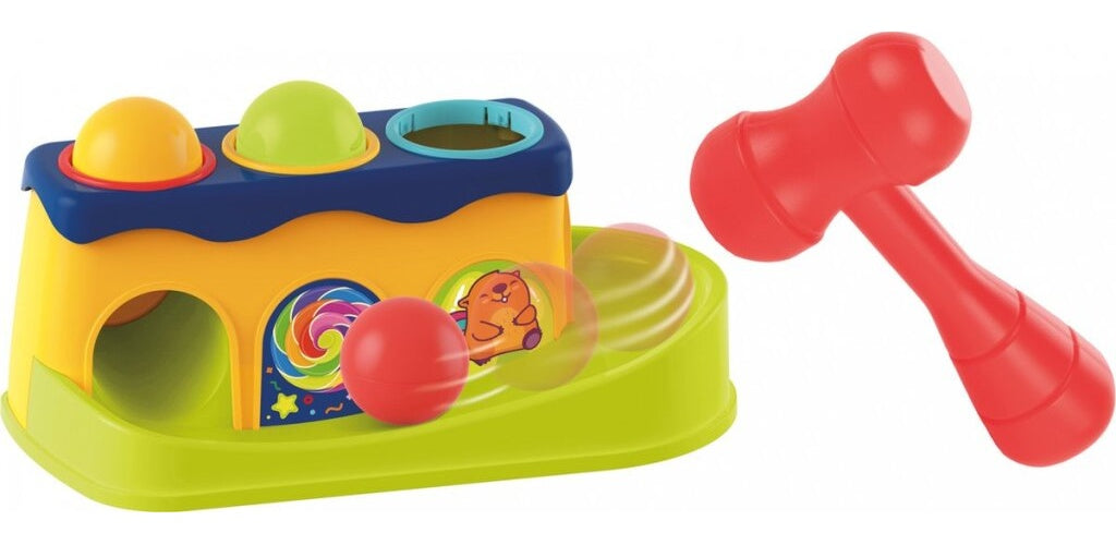 Little Stars Hamerbank met 3 Rammelballen afbeelding 2