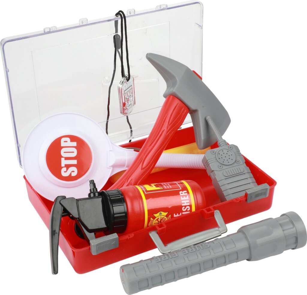 Toi Toys Fire Fighter Case with Accessories 25x16x6cm