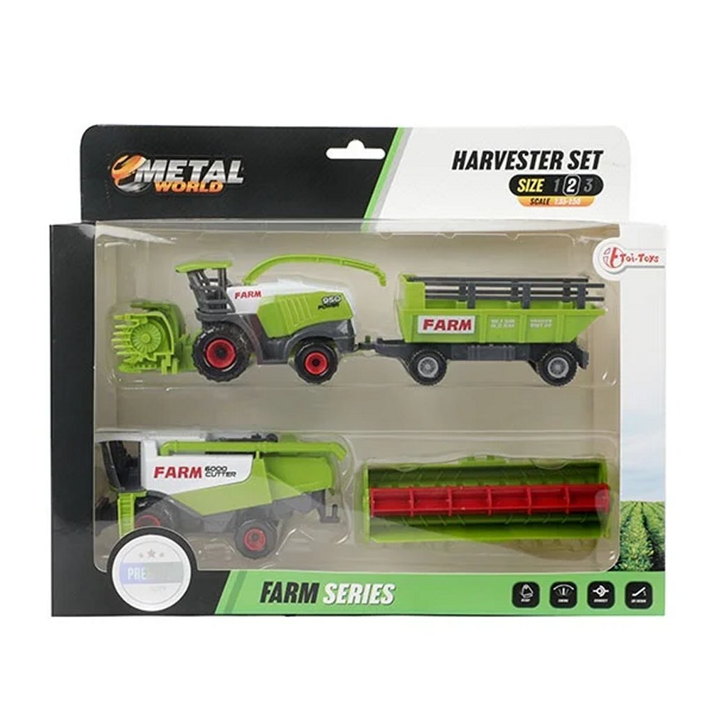 Metal Agricultural Vehicles 2 Pieces