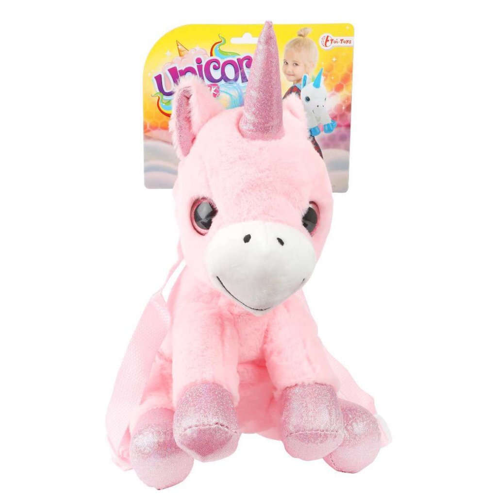 Toi-Toys Unicorn Plush Toy Backpack 30 cm