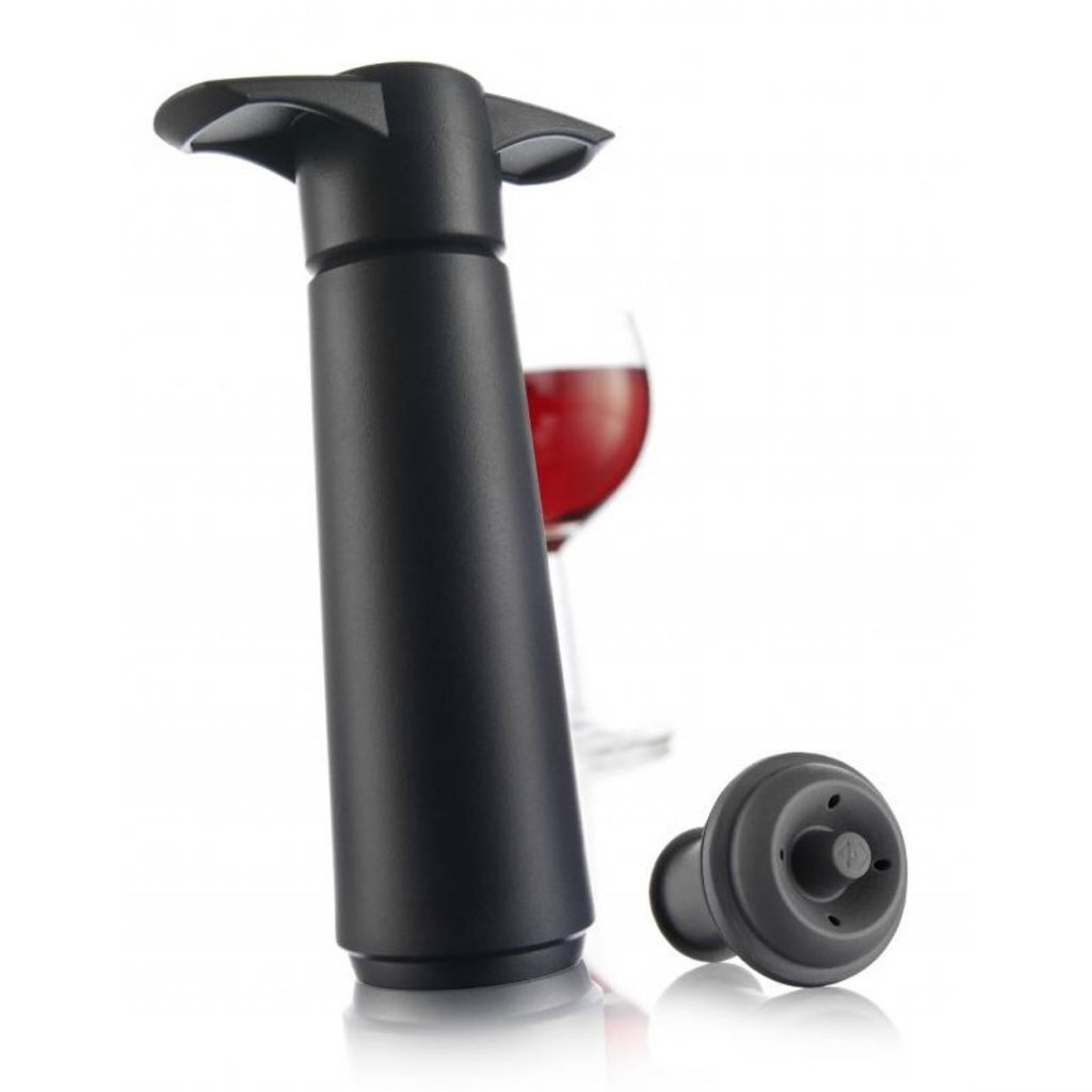 Vacuvin Wine Vacuum Pump + Cap Black