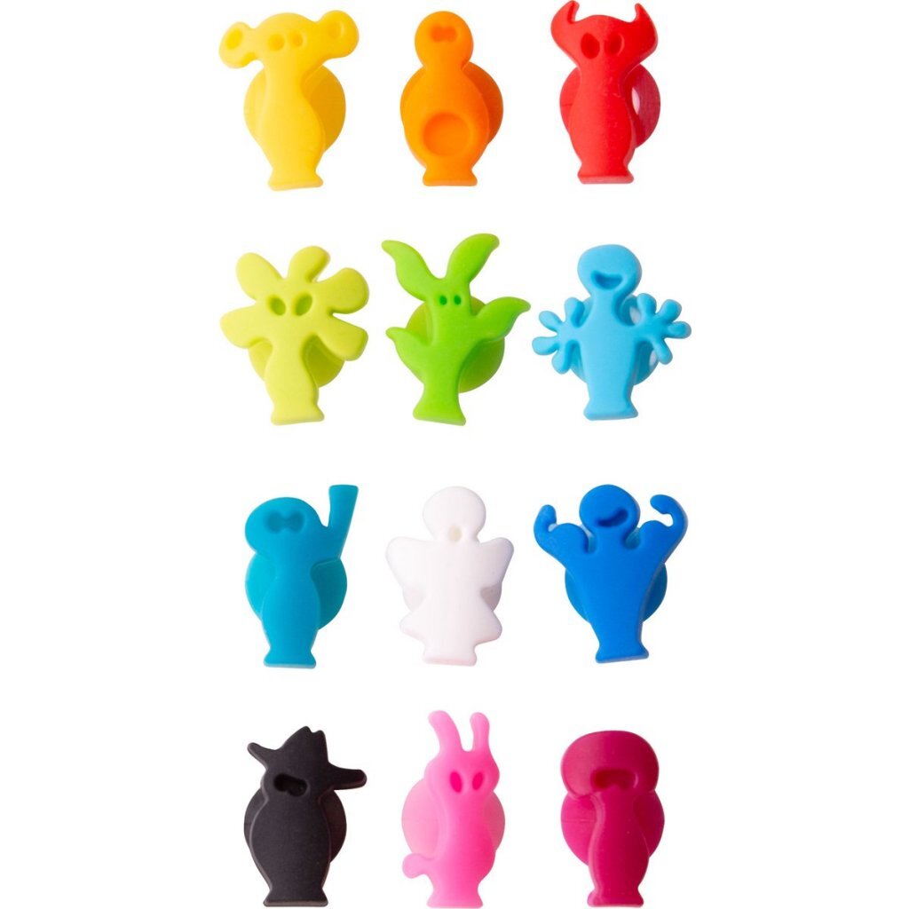 Vacuvin glass markers, 12 pieces