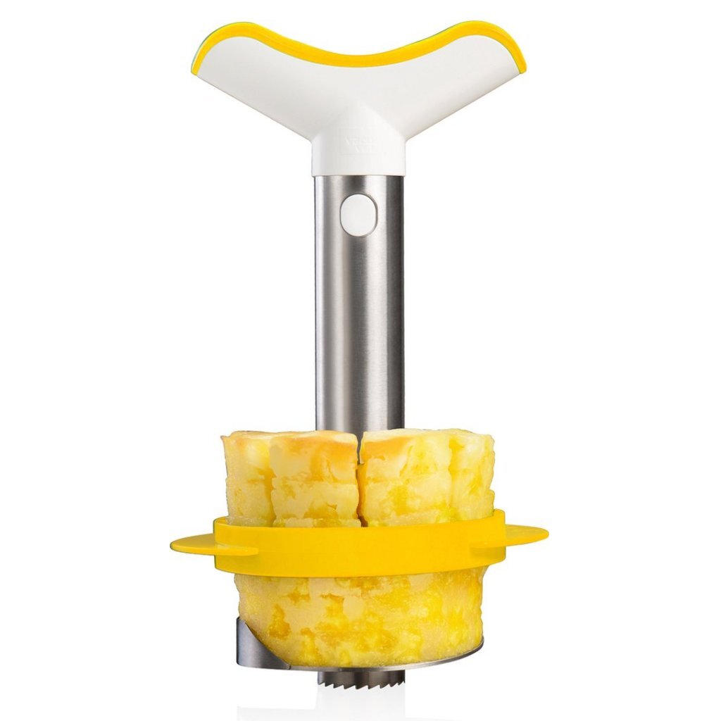 Vacuvin Pineapple Slicer Stainless Steel/White/Yellow