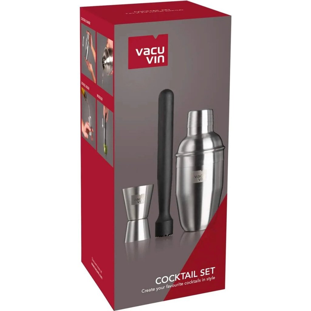Vacuvin 3-piece Stainless Steel Cocktail Set