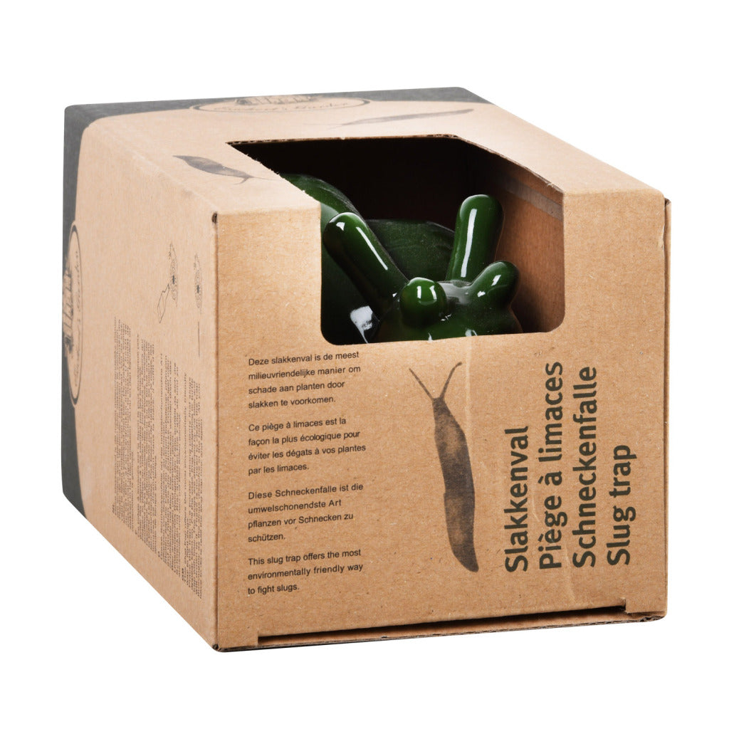 Eco-friendly Snail Trap - Earthenware Green - 10.8 x 18 x 9 cm