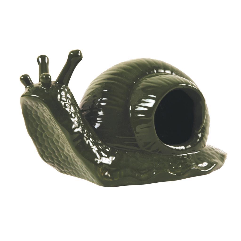 Eco-friendly Snail Trap - Earthenware Green - 10.8 x 18 x 9 cm