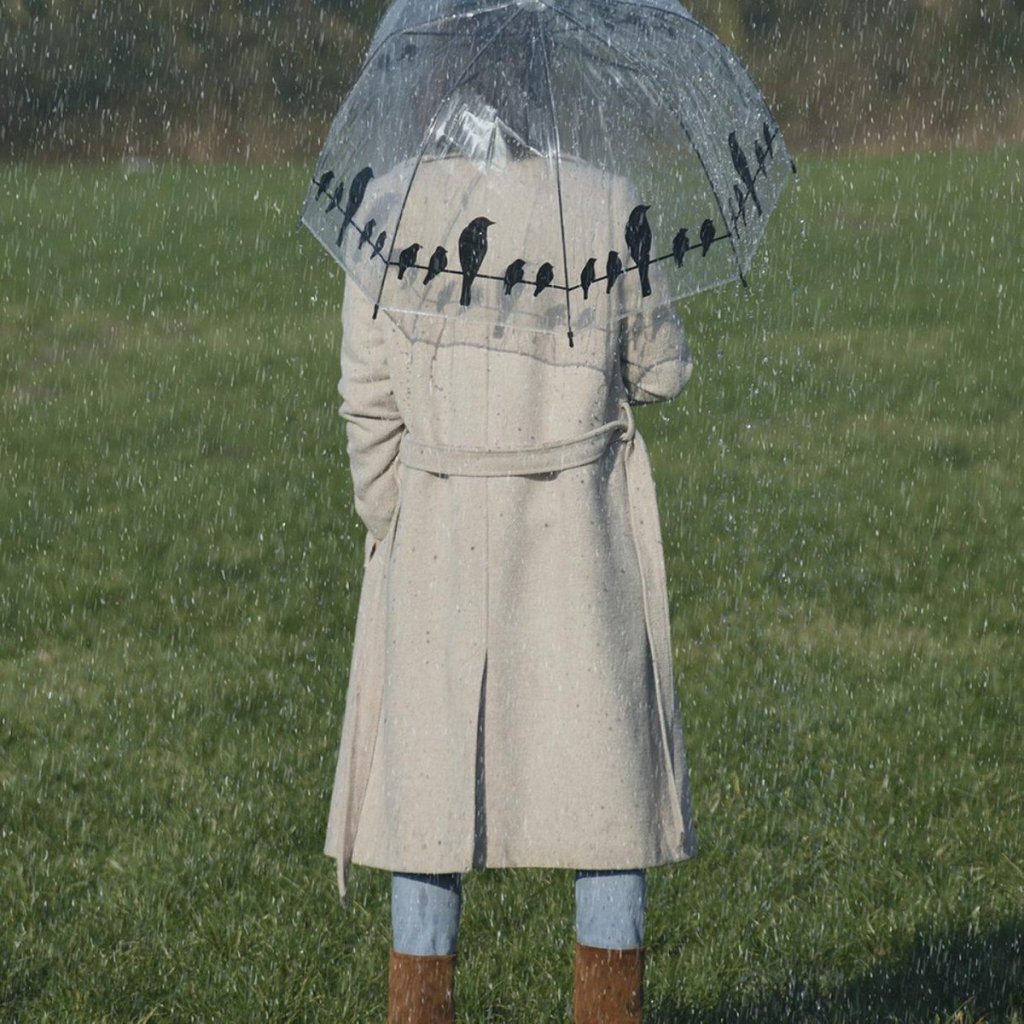 Esschert Design Umbrella Birds on Wire 83 cm