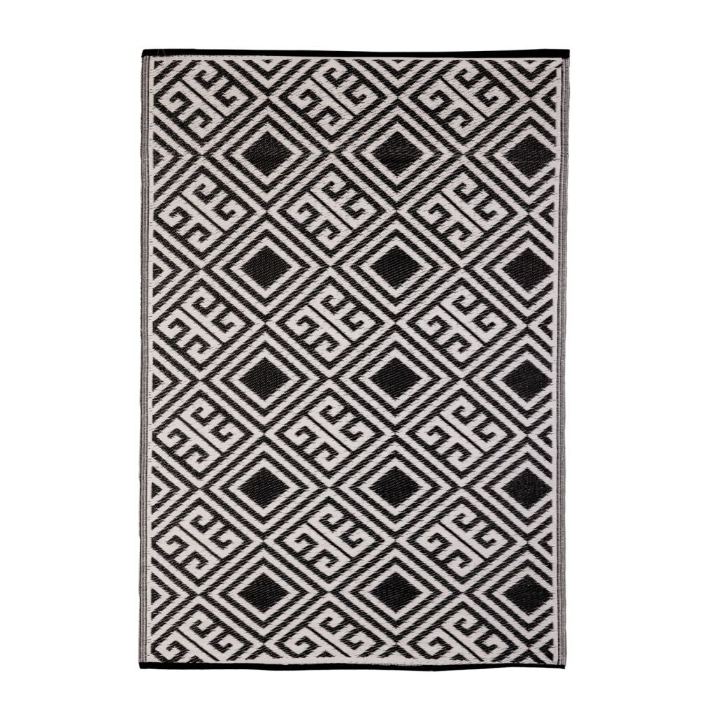 Best for Boots Garden Rug 120x180 cm Black/White - Reversible Outdoor Carpet