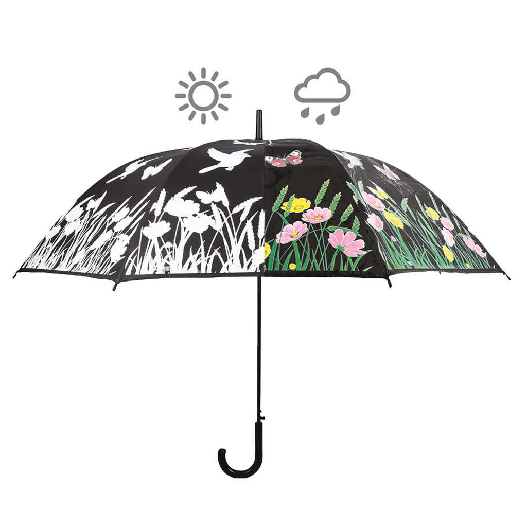 Esschert Design Color Changing Umbrella Floral Wide