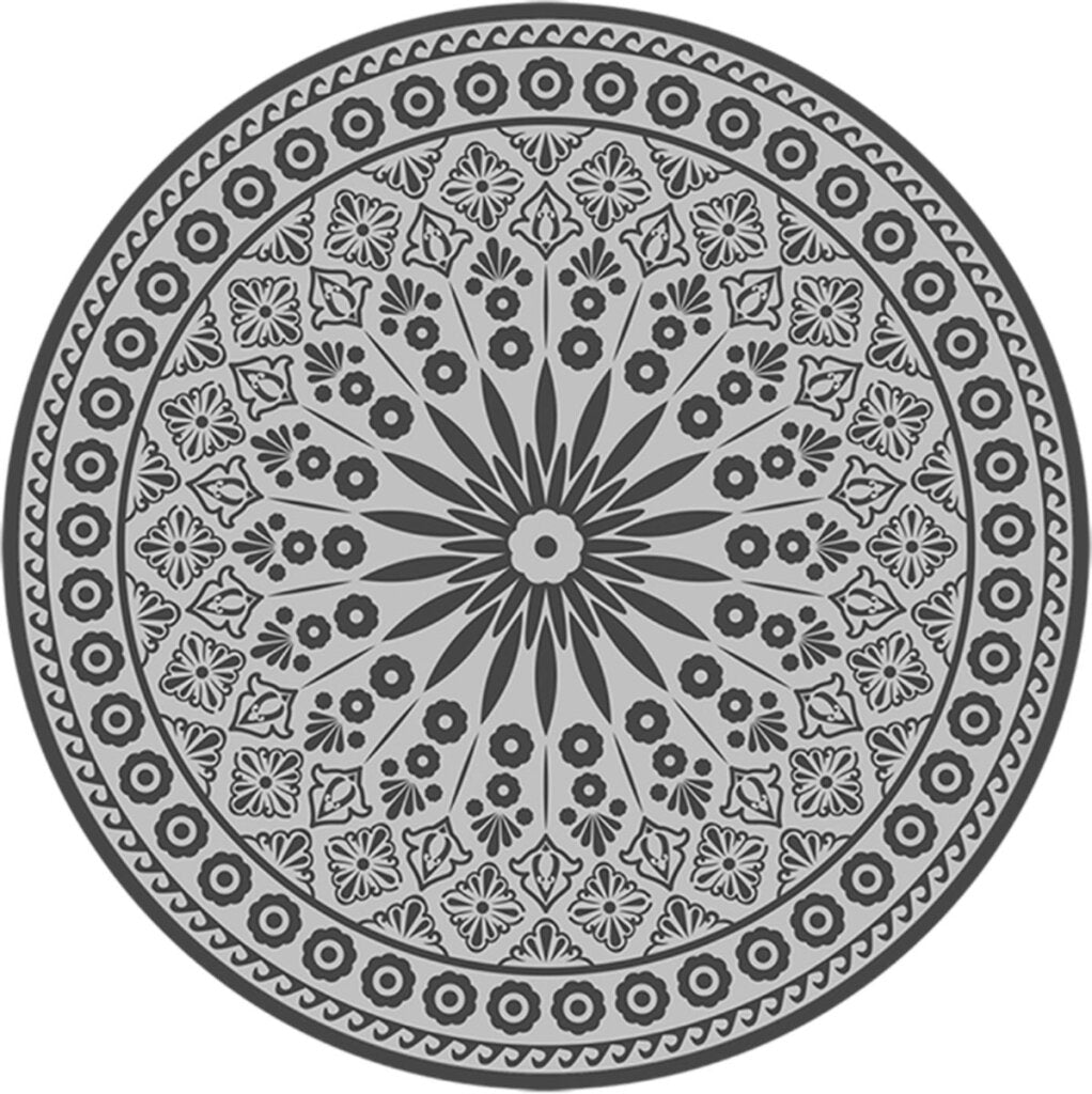 Esschert Design Garden Rug Grey Round 170 cm