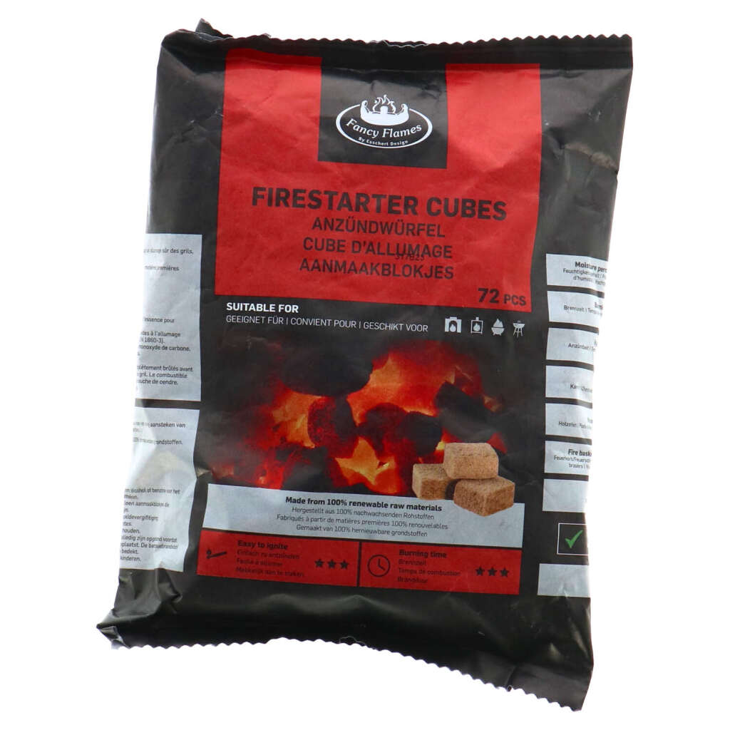 Esschert Design Fany Flames Firelighters 72 Pieces