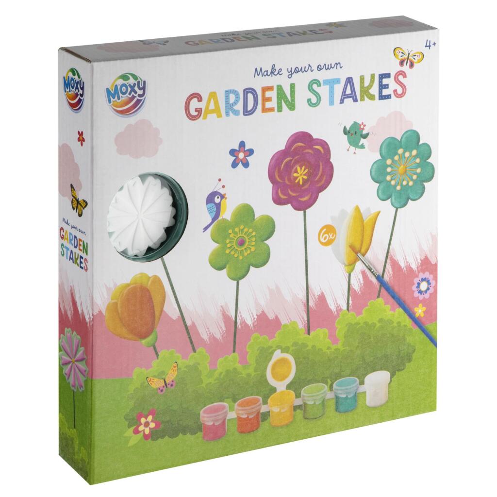 Moxy Garden Stakes Flowers Set for Kids Aged 4 and Up