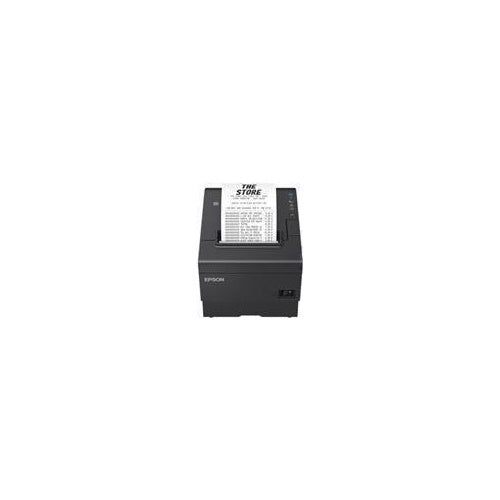 Epson TM T88VII (152) - Belegdrucker - Thermozeile - Rolle (7,95 cm) - 180 x 180 dpi - bis zu 500 mm/Sek. - USB 2.0, LAN, USB 2.0-Host - Cutter - Schwarz afbeelding 1