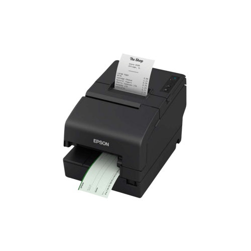 Epson TM H6000VI-102 - Belegdrucker - Thermozeile/Punktmatrix - 230 x 297 mm, Rolle (7,95 cm) - 180 x 180 dpi - 9 Pin - seriell, USB 2,0, LAN, USB 2,0-Host - Cutter - Teilschnittschneider - Schwarz (C31CL25102) afbeelding 1