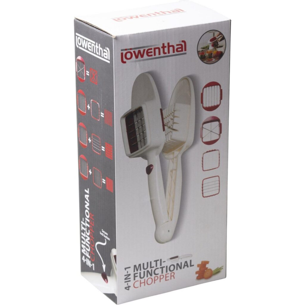 Lowenthal 4-in-1 Multifunctional Slicer White/Red