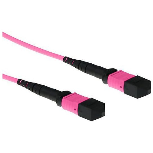 ACT 20 meter Multimode 50/125 OM4 polarity B fiber patch cable with MTP female connectors. 20m mtp/mpo(f) 50/125 om4 p b (RL7780) afbeelding 1