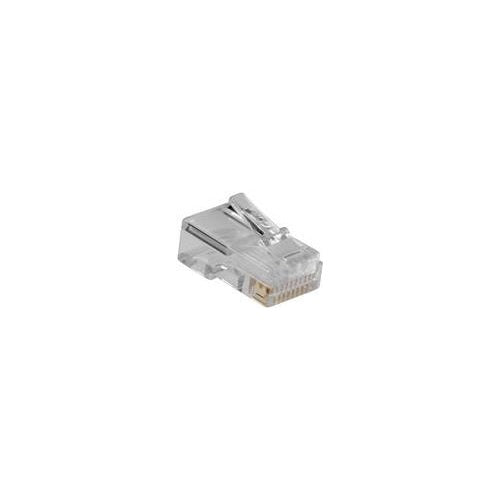 ACT RJ48 (10P/10C) modulaire connector for flat cable. Connector: RJ-48 (10P/10C) Rj48 plug 10p10c mudular cable (TD110) afbeelding 1